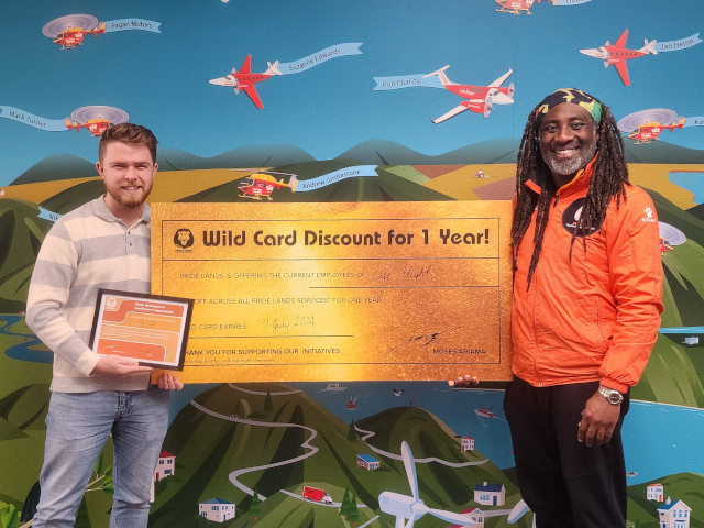 Pride Lands kids on a Social Development visit to Life Flight Trust