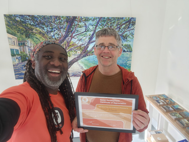 Pride Lands kids on a Social Development visit to an art gallery