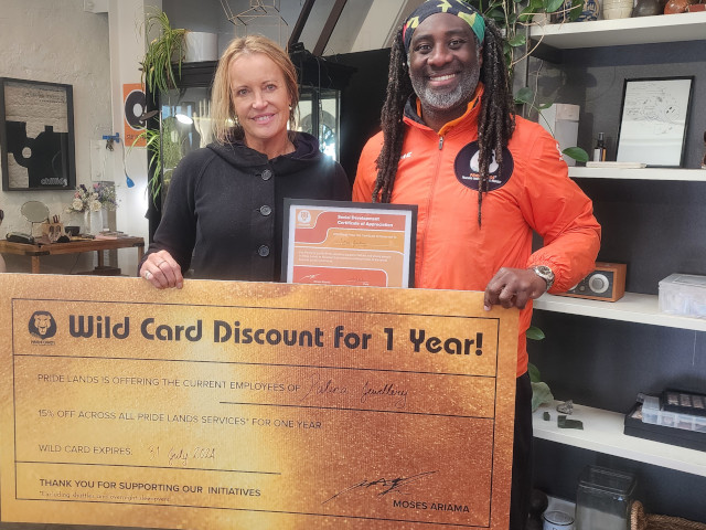 Pride Lands kids on a Social Development visit to a jewellers