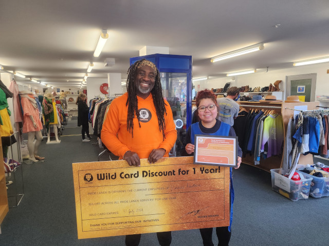 Pride Lands kids on a Social Development visit to a charity op shop