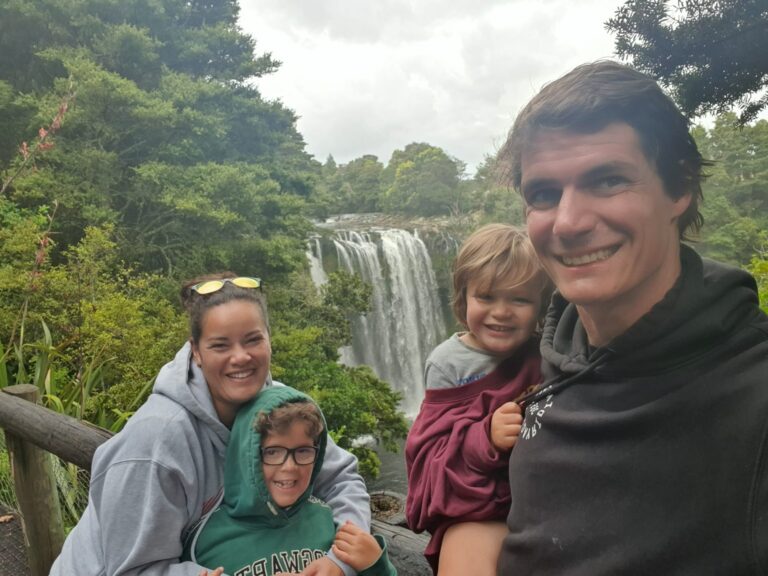 Photo of Elliot with his family. He loves Pride Lands After School Care